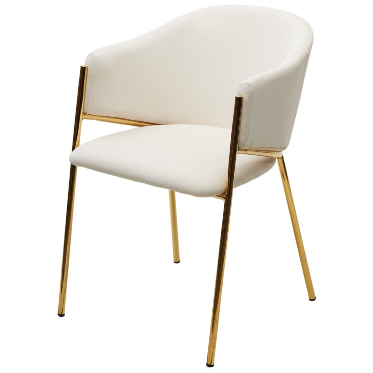 Стул-кресло Стул DILL MOMO-01 молочный, велюр 