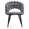 Стулья на металлокаркасе Ball dark gray / black