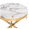 Журнальные столы Monika 50х55 marble / gold