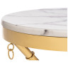 Журнальные столы Monika 50х55 marble / gold