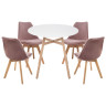 Обеденные группы Арги 90 light purple / white / wood