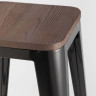 TOLIX WOOD барный стул без спинки с жестким сиденьем