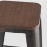 TOLIX WOOD барный стул без спинки с жестким сиденьем