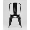 Стулья Tolix черный глянцевый, экокожа, пластик, металл