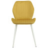 Стулья Стул MOLLY велюр горчичный, каркас белый