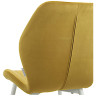Стулья Стул MOLLY велюр горчичный, каркас белый