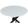 B2303-1 круглый стол с белой лаковой столешницей