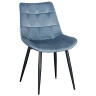 Стулья DC705 Стул мягкий, СИНИЙ КАМЕНЬ#G62-43 велюр, каркас металл черный