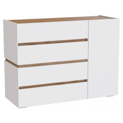 Атлон белый / дуб вотан