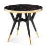 Деревянные столы Selina 80х72 black / gold