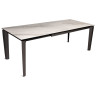 RICCARDO 160 обеденный стол с керамической столешницей, цвет MILKY WAY / антрацит каркас