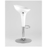 Барные стулья Bomba (Бомба) белый газ-лифт, пластик, хром