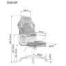 Import.categories_SIGNAL Кресло компьютерное Signal DAKAR (черный/синий)