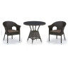 Кофейные комплекты для кафе Комплект плетеной мебели T707ANS/Y79-W53 Brown (2+1)
