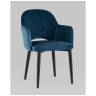 Комплекты из двух стульев Венера велюр сине-зеленый 2 шт