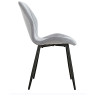 Стулья Стул MOLLY велюр серо-голубой, каркас черный