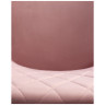 Стул-кресло Стул обеденный DOBRIN ROBERT, черные матовые ножки, велюр V108-15 Розовый