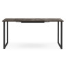 Деревянные столы Лиман 117 (157) x 77 бетон темный / черный матовый