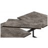 Деревянные столы Лиман 117 (157) x 77 бетон темный / черный матовый