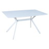 Ламинированные столы DT652 Стол обеденный БЕЛЫЙ 120*80*76, столешница МДФ, основание металл