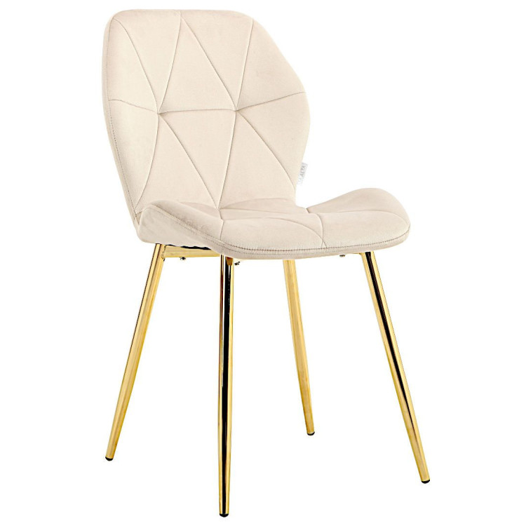 Стулья DC826 Стул мягкий, КАКАО#G62-14 велюр, каркас металл золото КРУГЛЫЙ