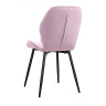 Стулья DC826 Стул мягкий, СИРЕНЕВЫЙ#G62-27 велюр, каркас металл черный КРУГЛЫЙ