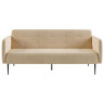 Дизайнерские диваны Monaco диван-кровать прямой с подлокотниками, трехместный, велюр бежевый Velutto 04