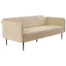 Дизайнерские диваны Monaco диван-кровать прямой с подлокотниками, трехместный, велюр бежевый Velutto 04