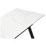 Керамические столы Норман 120(180)х80 snow (alpin) white / черный