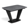Керамические столы Петир 120(160)х80х75 larka grey / черный