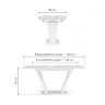 Керамические столы Петир 120(160)х80х75 larka grey / черный