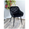 Стул-кресло Стул BREEZE BLUVEL-19 BLACK, велюр/ черный каркас М-City