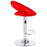 Стул барный DOBRIN MIRA, регулируемый, экокожа, красный, хром