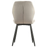Стулья Стул MOLLY велюр серый, каркас черный