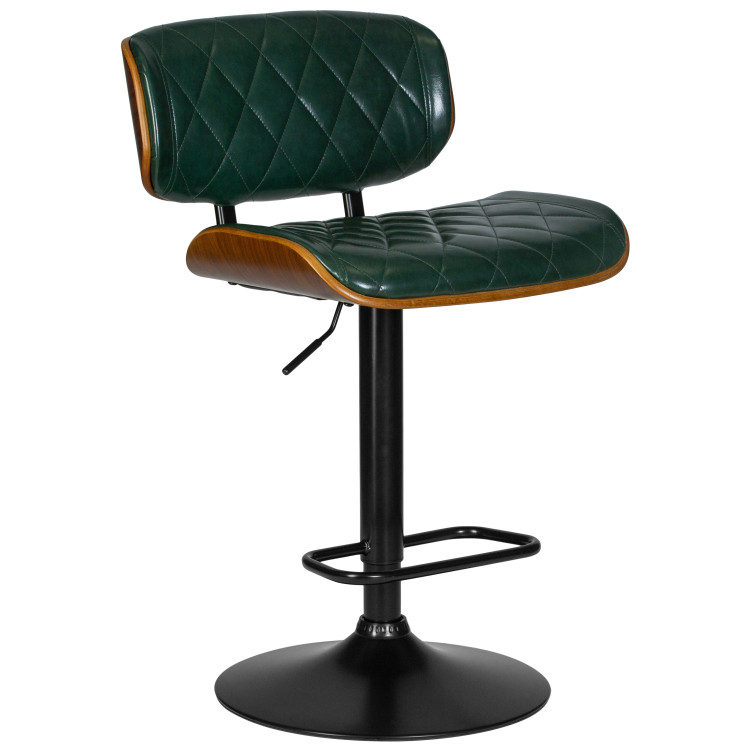 Полубарные стулья Стул барный DOBRIN MORGAN, цвет зеленый глянец PU 1890-14
