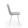 Стулья на металлокаркасе Чилли светло-серый / белый