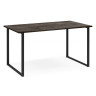 Деревянные столы Лиман 117 х 77 бетон темный / черный матовый