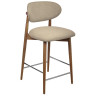 Полубарные стулья Стул полубарный Lucas 3 латте букле ножки цвета орех