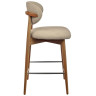 Полубарные стулья Стул полубарный Lucas 3 латте букле ножки цвета орех