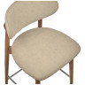 Полубарные стулья Стул полубарный Lucas 3 латте букле ножки цвета орех