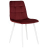 Стулья Набор 4 шт Стул обеденный DOBRIN CHILLY, Бордовый Holland 47, основание белое