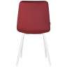 Стулья Набор 4 шт Стул обеденный DOBRIN CHILLY, Бордовый Holland 47, основание белое