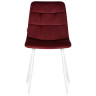 Стулья Набор 4 шт Стул обеденный DOBRIN CHILLY, Бордовый Holland 47, основание белое