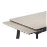 НОРМАН 140 стол с керамической столешницей, цвет carmen light grey / черный