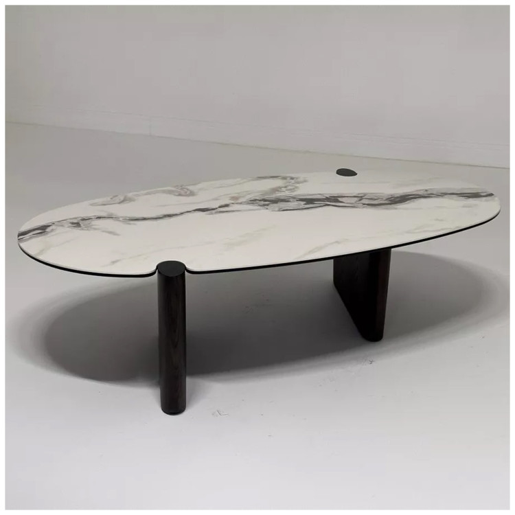 ARN кофейный столик с керамической столешницей, цвет FENDI WHITE ®DISAUR