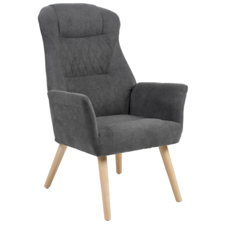 ПАРЛОР уютное мягкое дизайнерское кресло с удобными подлокотниками.