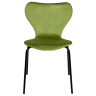Стулья Стул Seven Style светло-зеленый велюр, чёрные ножки
