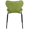 Стулья Стул Seven Style светло-зеленый велюр, чёрные ножки