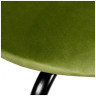 Стулья Стул Seven Style светло-зеленый велюр, чёрные ножки