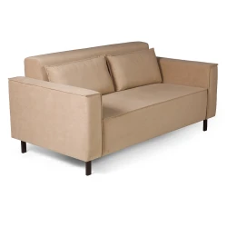 Club диван-кровать прямой, велюр Frost beige tip_tovara